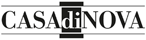 CASAdiNOVA Logo Schlichtes Logo mit dem Text "CASA di NOVA" in einer eleganten Schriftart.